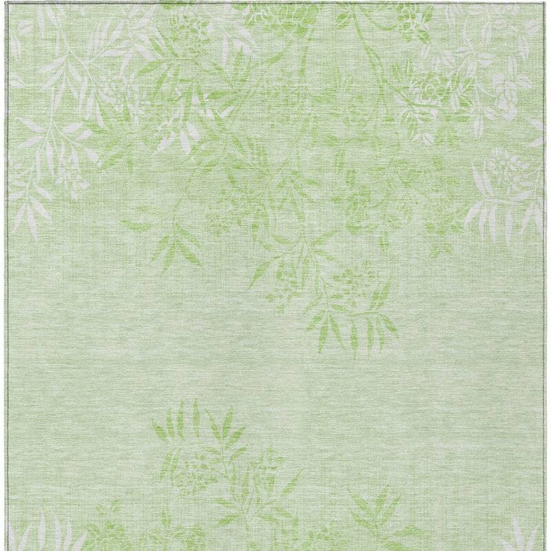 HomeRoots Floral Transitional Rectangle Outdoor Rug