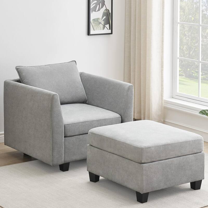 Sectional Sofa with Storage Seats