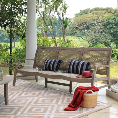 Cambridge Casual Zuma Teak Wicker Outdoor Sofa