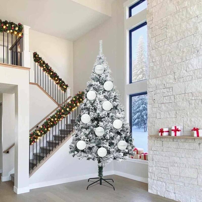 vidaXL Christmas Bauble Set 3 pcs White - 9.8 x 9.8 x 9.8