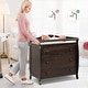 preview thumbnail 11 of 34, Costway 3 Drawer Baby Changing Table Infant Diaper Changing Station - See Details