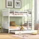 preview thumbnail 10 of 25, Twin-Over-Twin Sturdy Wooden Bunk Bed with Twin size Trundle,Separable Bunk Bed for Bedroom Espresso