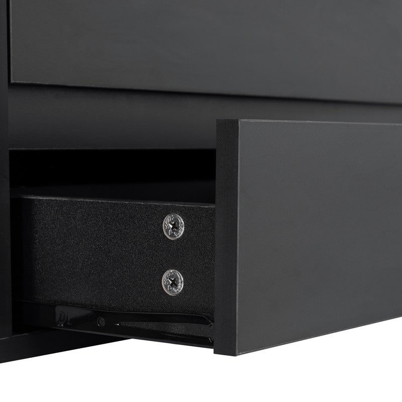 Modern 105" App-Controlled LED TV Stand with Faux Marble Top & Glass Doors