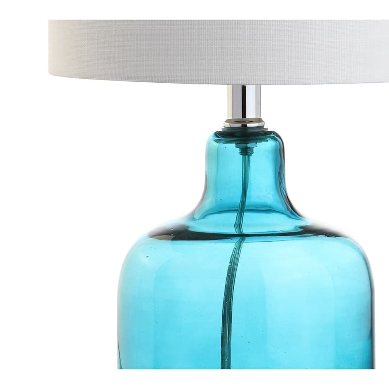 Owen 19" Glass Bell LED Table Lamp, Gold by JONATHAN Y