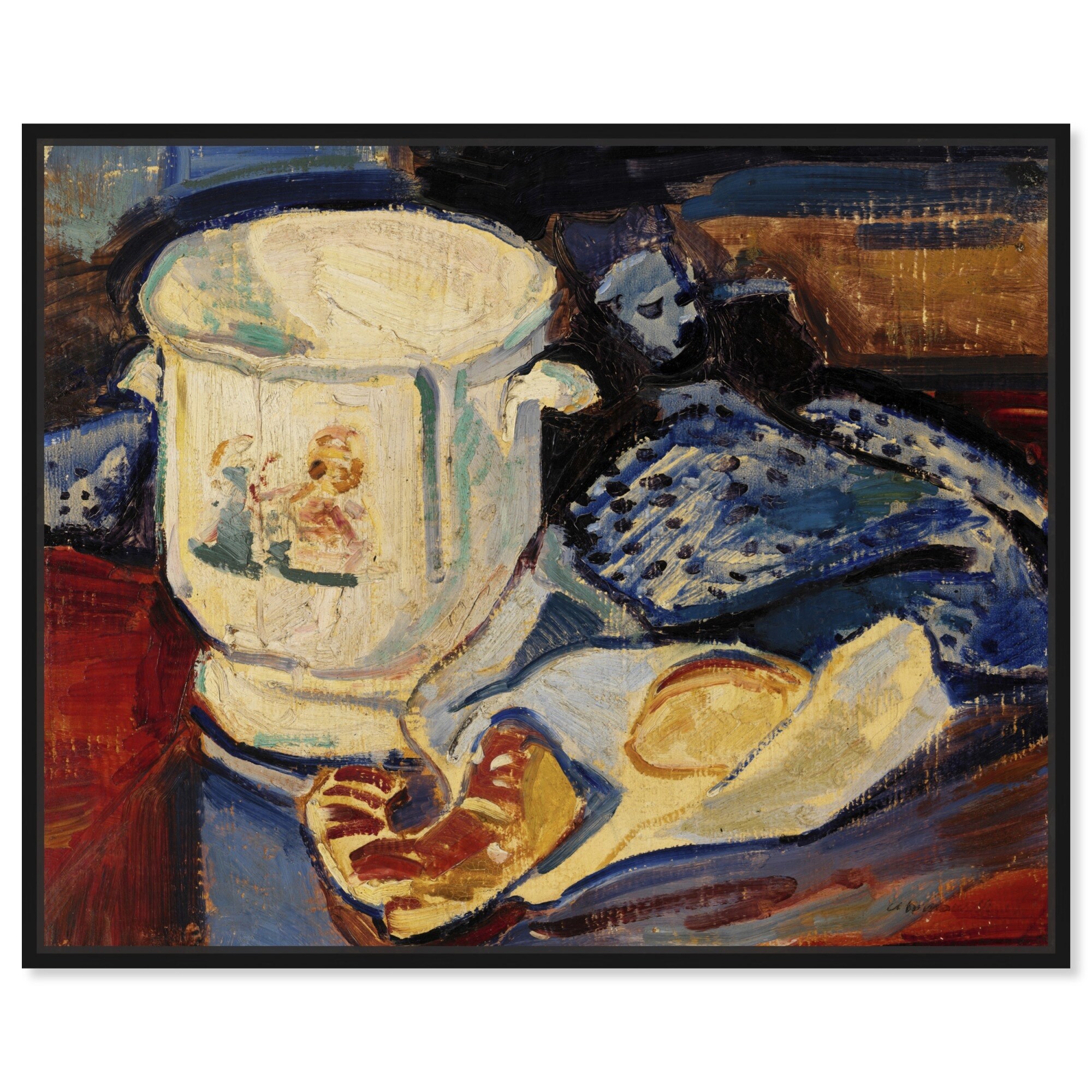 Still Life With Jardiniere Canvas Vintage Kitchen Wall Art by Art Remedy