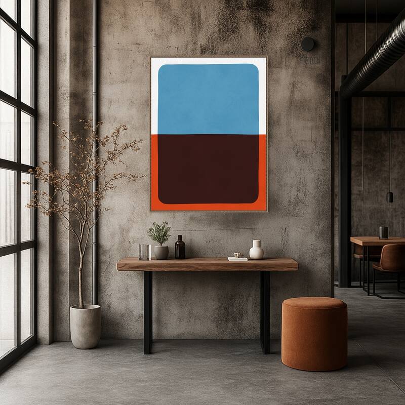 Overlapping Colors 2 by Vitor Costa Framed Canvas Wall Art Print