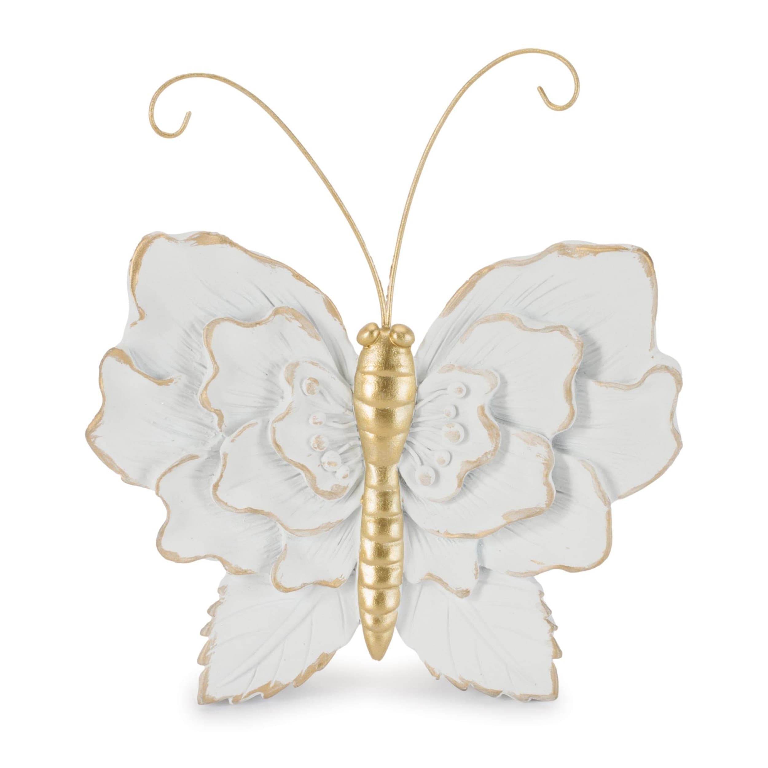 Floral Butterfly Shelf Sitter (Set of 2)