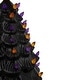 preview thumbnail 6 of 5, LED Lighted Ceramic Halloween Tree with Pumpkin - 14.75" - Black