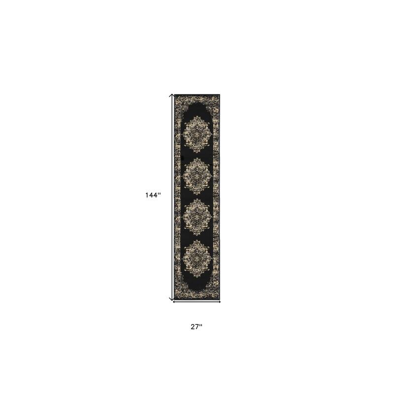 Ruji Power Loomed Durable Area Rug By HomeRoots - 144' X '27' X '0.5