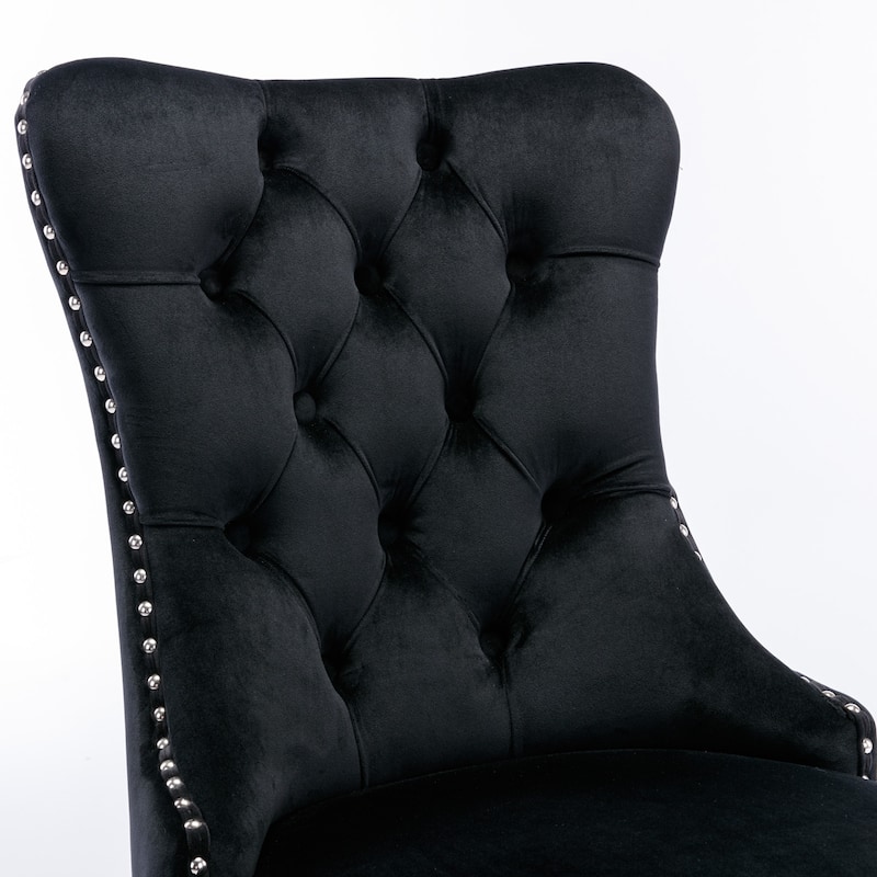 Contemporary Velvet Upholstered Dining Chair