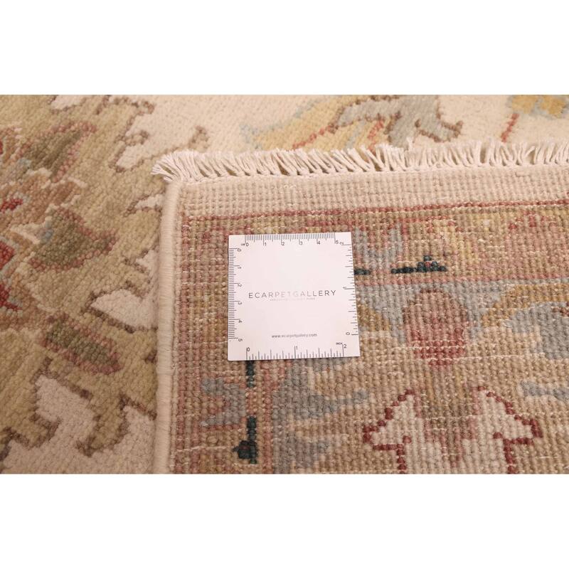ECARPETGALLERY Hand-knotted Jules Serapi Ivory Wool Rug - 5'10 x 9'0