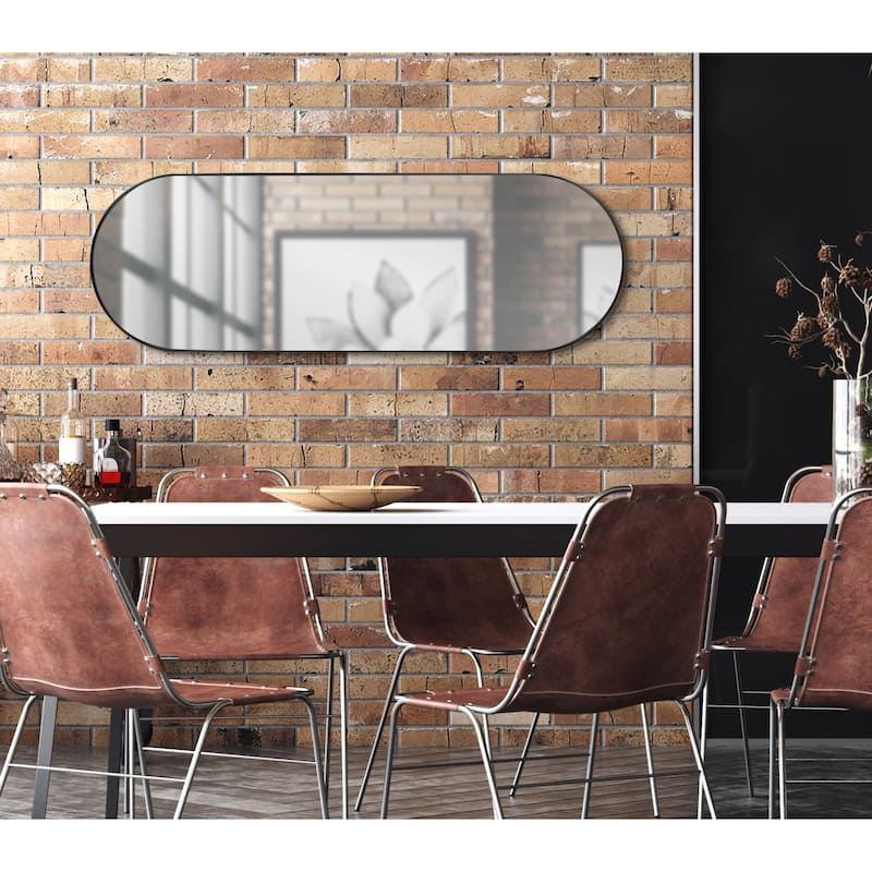 Kate and Laurel Rollo Capsule Framed Wall Mirror