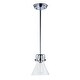 preview thumbnail 1 of 2, Seafarer 1-light 6" Wide Steel Pendant polished chrome / bulb(s) included
