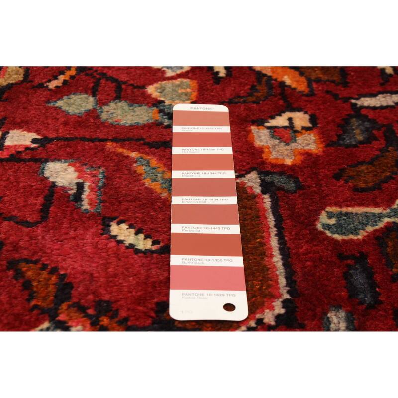 ECARPETGALLERY Hand-knotted Andelz Red Wool Rug - 4'5 x 7'8