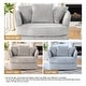 preview thumbnail 14 of 74, UIXE Oversize 43" Plush Corduroy Swivel Barrel Chair Comfy Accent Chair For Living Room