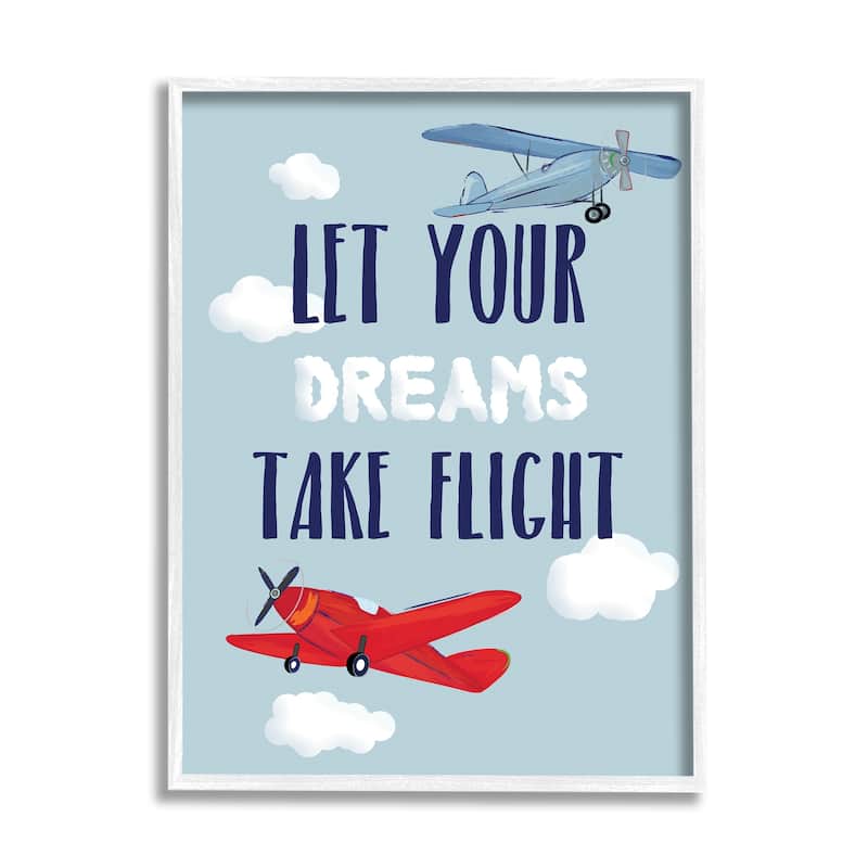 Stupell Let Your Dreams Take Flight Framed Wall Art