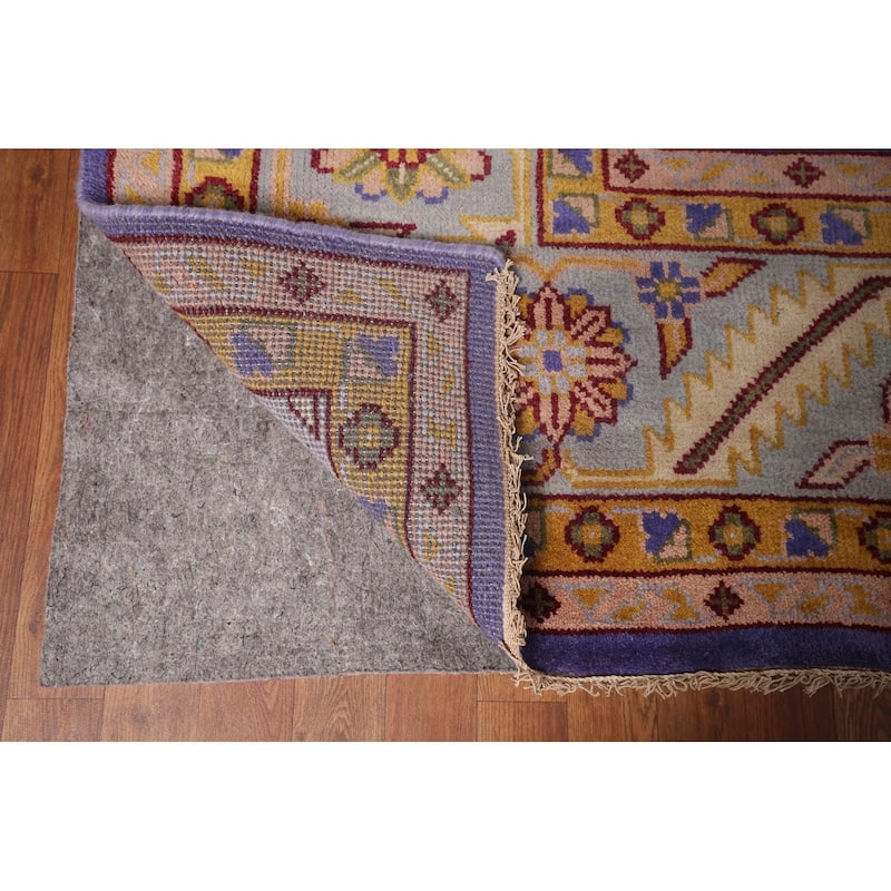 Purple Oushak Large Indian Area Rug Handmade Wool Carpet - 11'9"x 14'8"