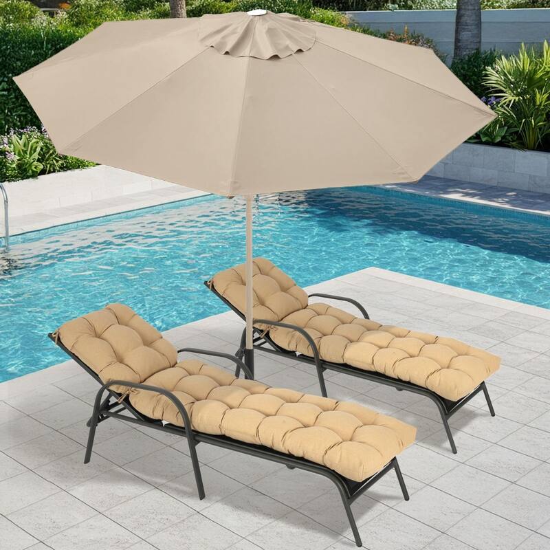 Aoodor 76" x 22" x 5.1" Polyester Tufted Chaise Lounge Cushion