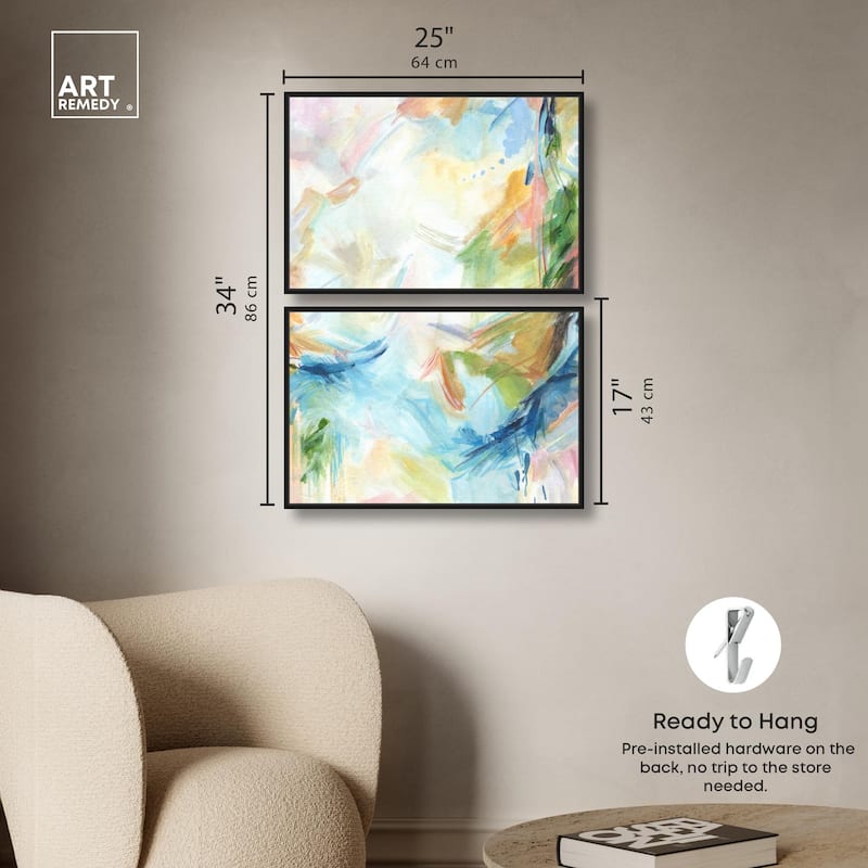 In the Beginning Canvas Set of 2 by Art Remedy
