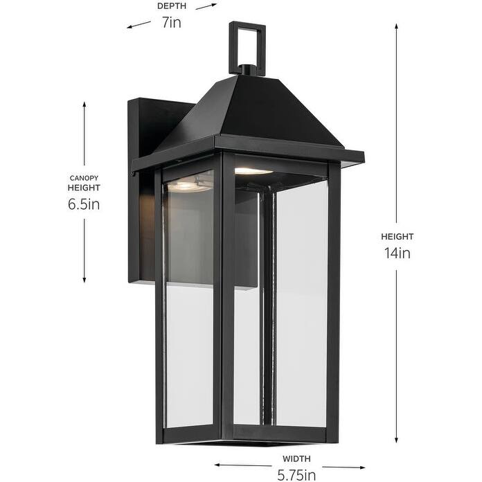 Kichler 59157DS Prin 14" Tall Outdoor Wall Sconce