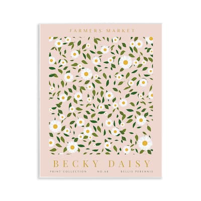 Stupell Minimal Pastel Daisies Wall Plaque Art Design By Kamdon Kreations