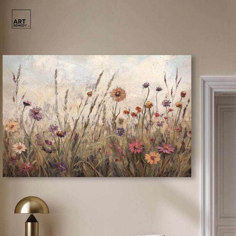 Vintage Blooms II Canvas by Art Remedy, Gallery Wrapped