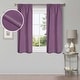 preview thumbnail 169 of 168, Superior Linen Washable Room Darkening Curtains, Set of 2 Panels 26" x 63" - Wisteria