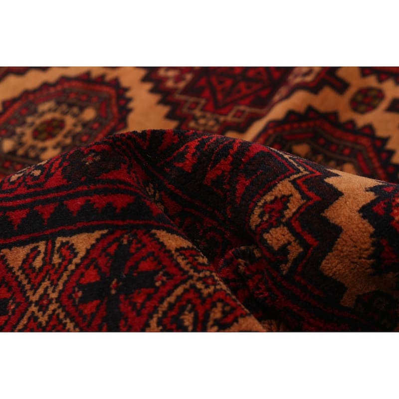Teimani Red Rug 3'11" x 6'2" - 3'11 x 6'2
