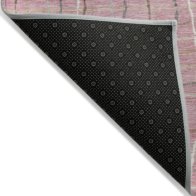 Machine Washable Indoor/ Outdoor Modern Century Chantille Rug