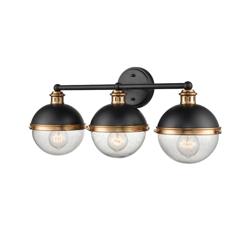Millennium Lighting Ellmira 2 Light Vanity Fixture in Matte Black / Aged Bronze