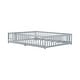 preview thumbnail 63 of 173, Toddler Floor Bed with Fence and Door, Montessori Platform Floorbed with Safety Guardrails for Children Boys Girls Kids Playroom