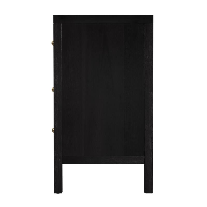 Nora 6-Drawer Wood Wide Dresser