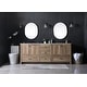 preview thumbnail 4 of 9, Elegant Lighting VF2884D Soma 84" Free Standing Double Basin Vanity
