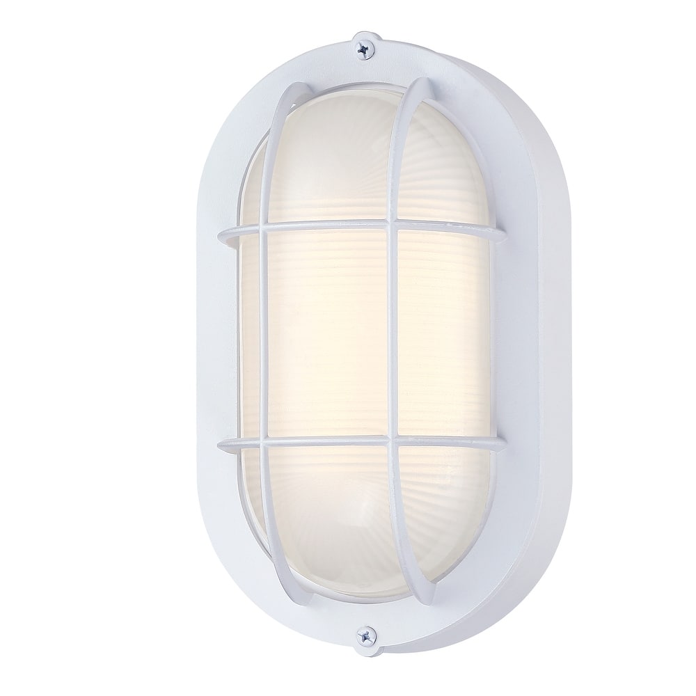 Outdoor Light Fixture Wall Mount with Ellipse Frosted Glass Shade,1*E26 or LED