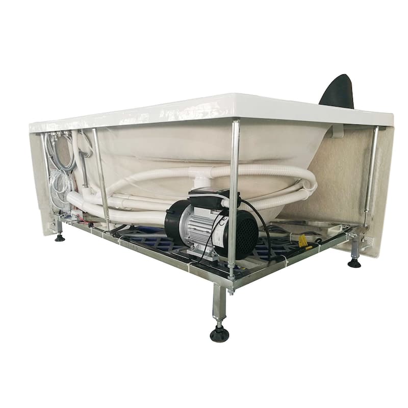 EAGO AM161-R White Acrylic 5-foot Whirlpool Bath Tub