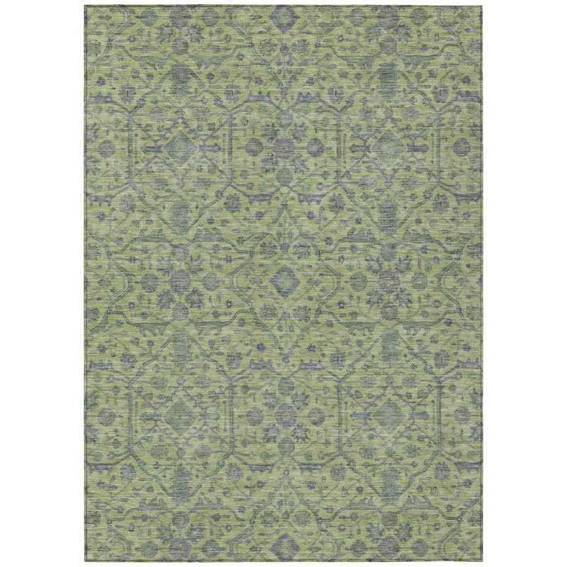 Machine Washable Indoor/ Outdoor Traditional Persian Chantille Rug