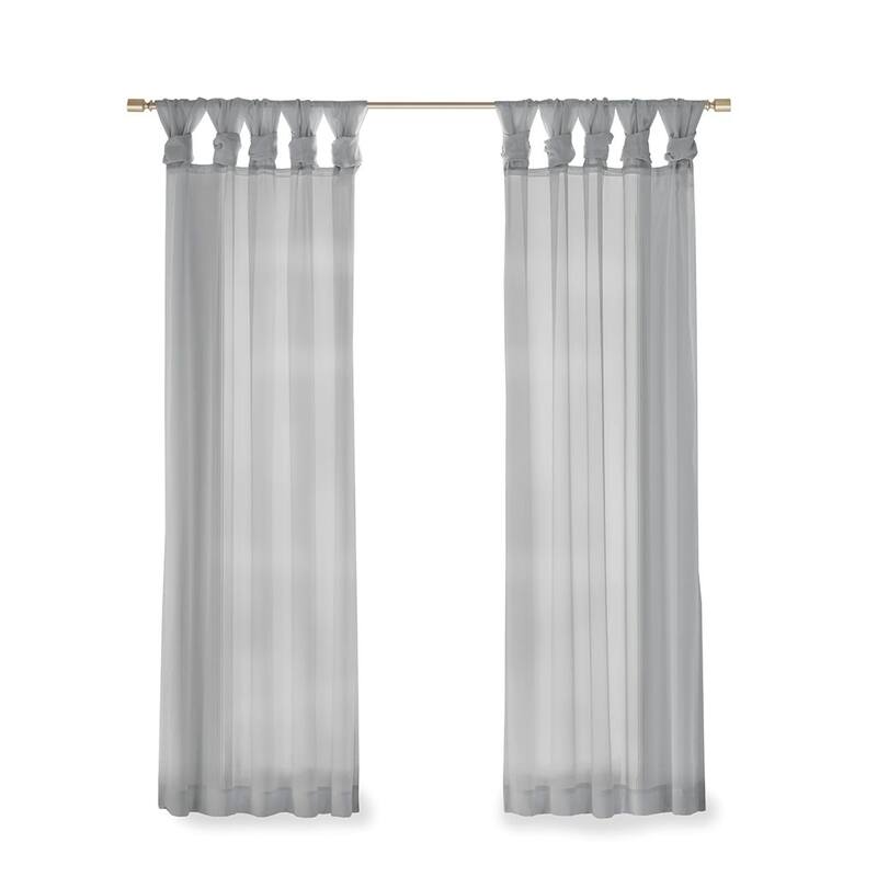 Twist Tab Voile Sheer Window Pair