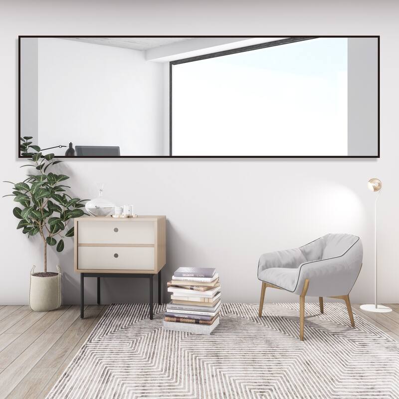 Aluminum Metal Frame Full-Length Floor Mirror