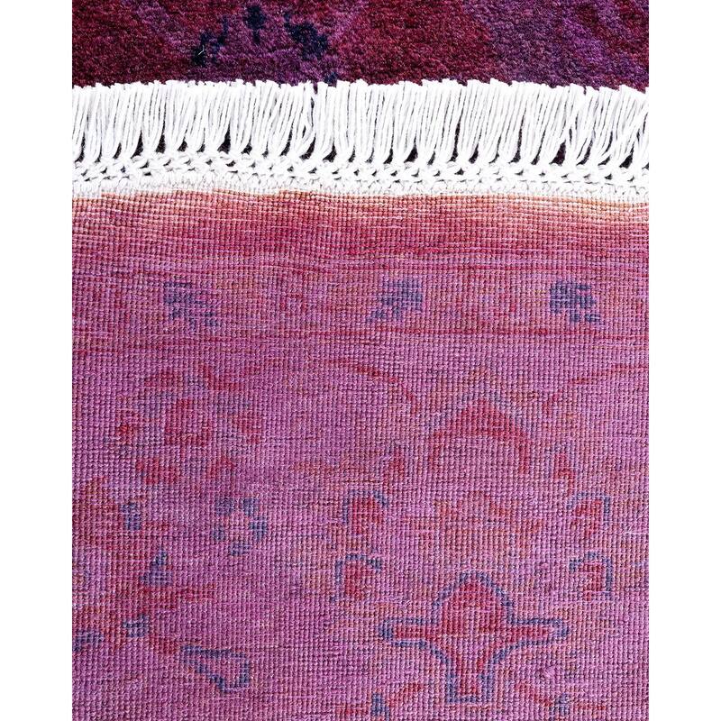 Fine Vibrance One-of-a-Kind Hand-Knotted Area Rug - Pink, 5' 1" x 5' 1" - 5' 1" x 5' 1"