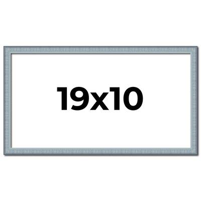 19x10 Frame Rustic Sky Blue Solid Wood Picture Frame | 0.75 Inch