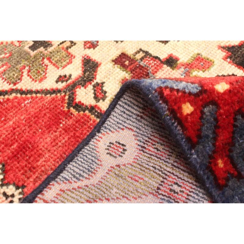 ECARPETGALLERY Hand-knotted Antalya Vintage Red Wool Rug - 4'2 x 6'7