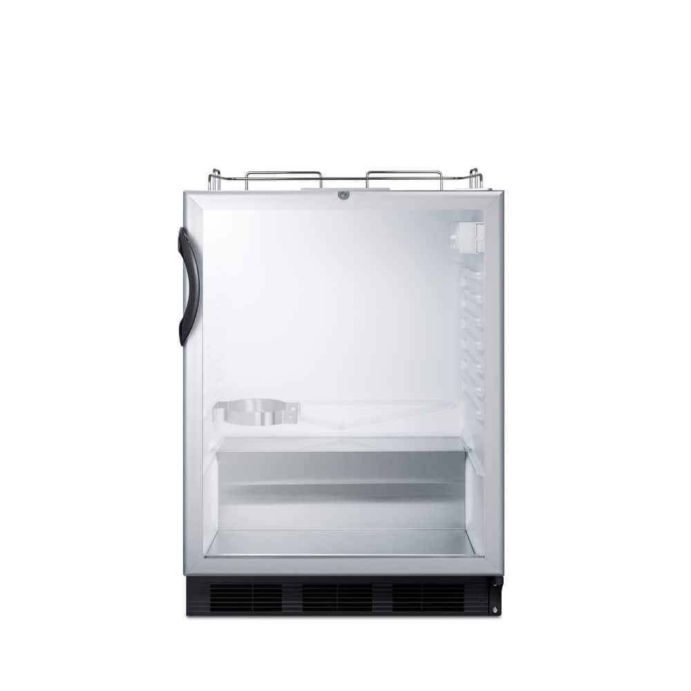 Summit 24 Inch Wide 5.5 Cu. Ft. Built-In Beer Kegerator with Interior