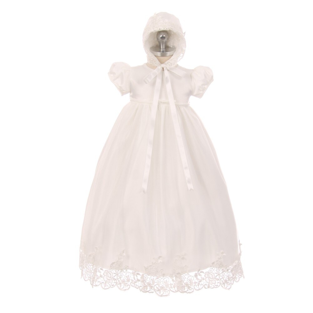 short baptism dress