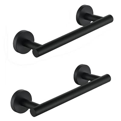 2-Pack 304 Stainless Steel 9 in. Wall Mounted Single Hand/Towel Bar