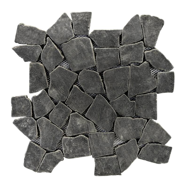 Full Eclectic 18 in. x 18 in. Marble Tumbled Wall and Floor Tile