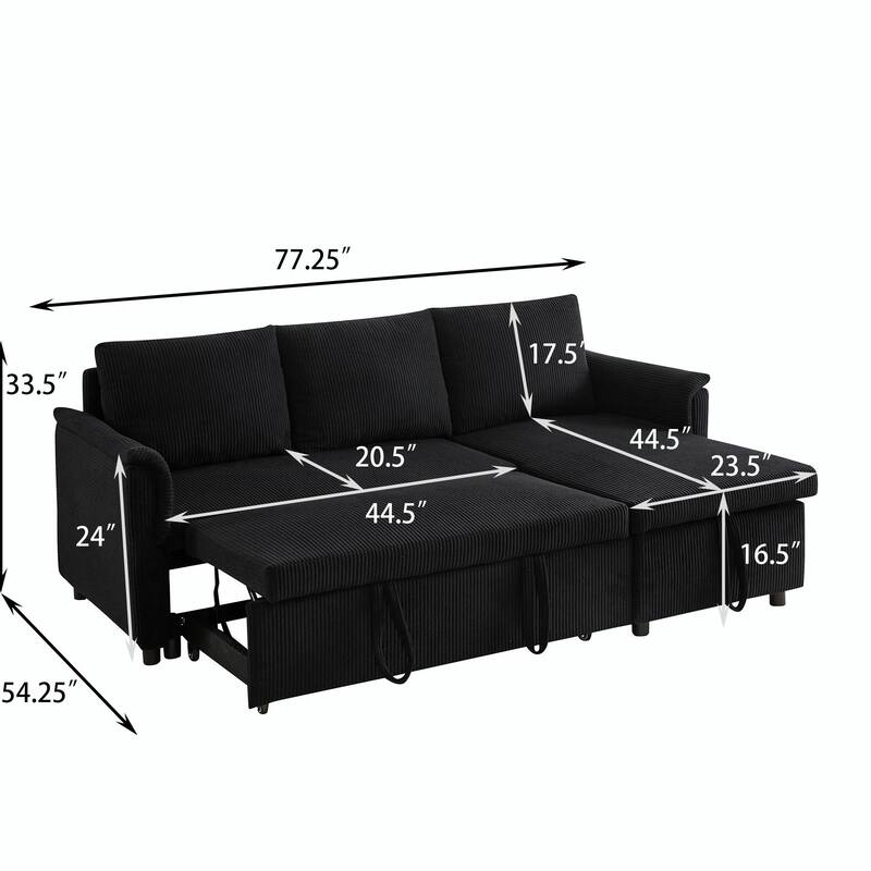 Modular Sectional Sofa - Convertible Sleeper & Recliner