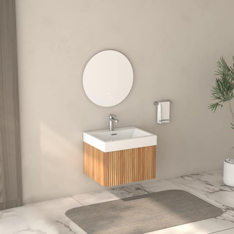 Wall Mounted Floating Bathroom Vanity with Sink