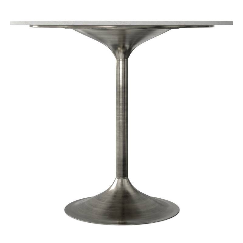 WYNDENHALL Whaler & Iron 36 x 36 inch Round Contemporary Dining Table - 35.8"D x 35.8"W x 29.5"H