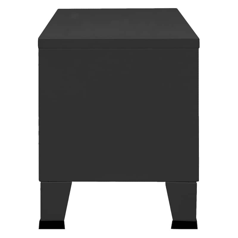 vidaXL TV Stand TV Console Sideboard TV Unit Home Media Unit Cupboard Metal - 41.3" x 13.8" x 16.5"