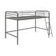 preview thumbnail 7 of 14, Avenue Greene Avery Junior Twin Metal Loft Bed Silver - Twin